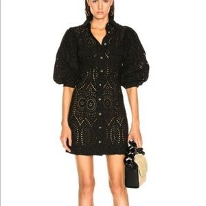 GANNI eyelet Broderie Anglaise Dress sz 36